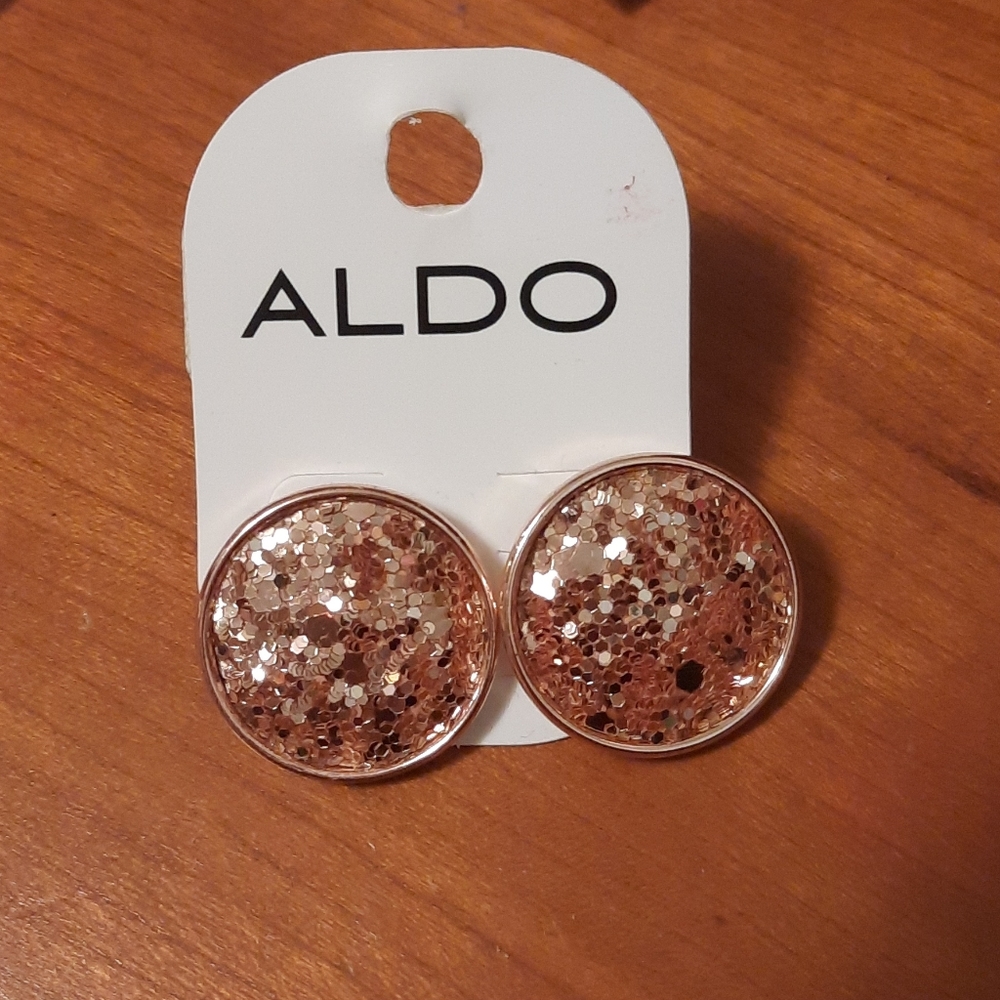 Aldo Rose Gold Sparkle Earrings💫NEW
